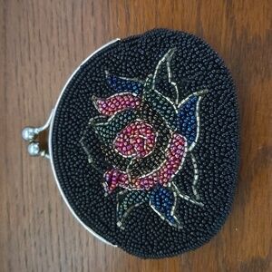 VINTAGE Handbeaded Coin Purse